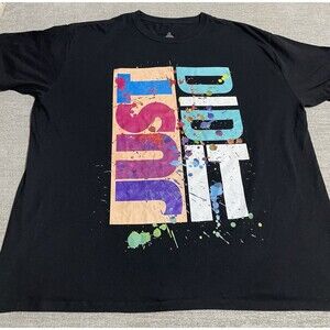 Just Did It Shirt Legend Graphic Colorful T-Shirt - Men's Size 4XL Black
